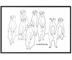 Artgeist Plakatas - Meerkat Family