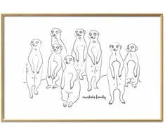 Artgeist Plakatas - Meerkat Family
