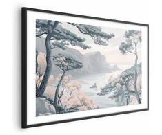 Artgeist Plakatas - Mėlyna Coast in Delicate Colors