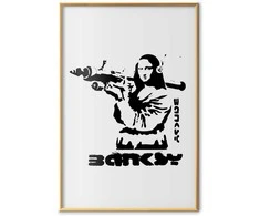 Artgeist Plakatas - Mona Lisa with a Bazooka