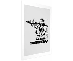 Artgeist Plakatas - Mona Lisa with a Bazooka