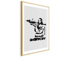Artgeist Plakatas - Mona Lisa with a Bazooka