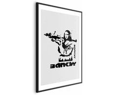 Artgeist Plakatas - Mona Lisa with a Bazooka