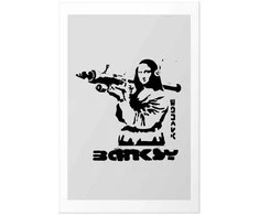 Artgeist Plakatas - Mona Lisa with a Bazooka
