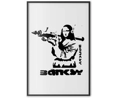 Artgeist Plakatas - Mona Lisa with a Bazooka