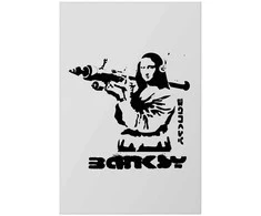 Artgeist Plakatas - Mona Lisa with a Bazooka