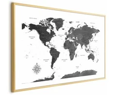Artgeist Plakatas - Monochromatic Map