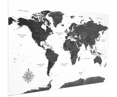 Artgeist Plakatas - Monochromatic Map