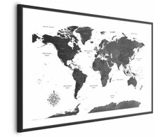 Artgeist Plakatas - Monochromatic Map