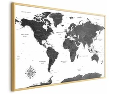 Artgeist Plakatas - Monochromatic Map