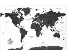 Artgeist Plakatas - Monochromatic Map