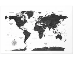 Artgeist Plakatas - Monochromatic Map