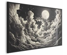 Artgeist Plakatas - Moon and Stars Singing Among the Great Clouds