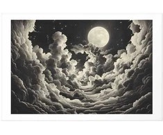 Artgeist Plakatas - Moon and Stars Singing Among the Great Clouds