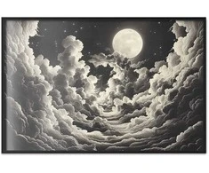 Artgeist Plakatas - Moon and Stars Singing Among the Great Clouds
