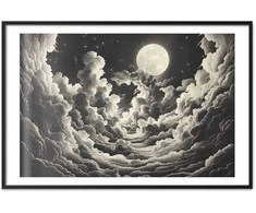 Artgeist Plakatas - Moon and Stars Singing Among the Great Clouds