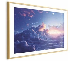 Artgeist Plakatas - Night Concert in the Mountains: Clouds Illuminated by the Last Rays of the Sun