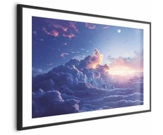 Artgeist Plakatas - Night Concert in the Mountains: Clouds Illuminated by the Last Rays of the Sun