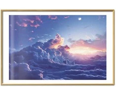 Artgeist Plakatas - Night Concert in the Mountains: Clouds Illuminated by the Last Rays of the Sun