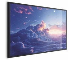 Artgeist Plakatas - Night Concert in the Mountains: Clouds Illuminated by the Last Rays of the Sun