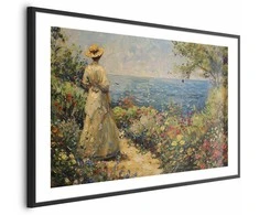 Artgeist Plakatas - Nostalgic impression - a pensive woman contemplating