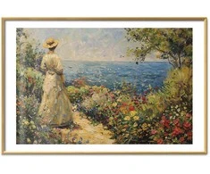 Artgeist Plakatas - Nostalgic impression - a pensive woman contemplating