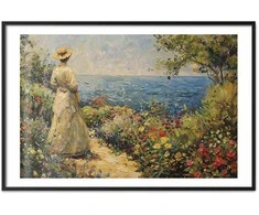 Artgeist Plakatas - Nostalgic impression - a pensive woman contemplating