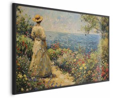 Artgeist Plakatas - Nostalgic impression - a pensive woman contemplating