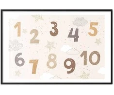 Artgeist Plakatas - Numbers with Falling Snow
