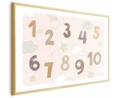 Artgeist Plakatas - Numbers with Falling Snow