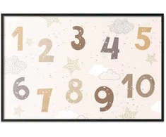 Artgeist Plakatas - Numbers with Falling Snow