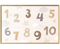 Artgeist Plakatas - Numbers with Falling Snow