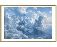 Artgeist Plakatas - Ocean in the Air: Waving Clouds Reflecting Morning Light