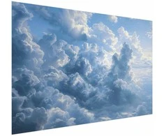 Artgeist Plakatas - Ocean in the Air: Waving Clouds Reflecting Morning Light