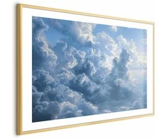Artgeist Plakatas - Ocean in the Air: Waving Clouds Reflecting Morning Light