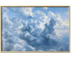 Artgeist Plakatas - Ocean in the Air: Waving Clouds Reflecting Morning Light