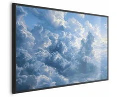 Artgeist Plakatas - Ocean in the Air: Waving Clouds Reflecting Morning Light
