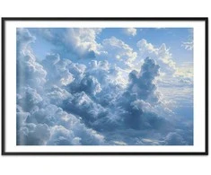 Artgeist Plakatas - Ocean in the Air: Waving Clouds Reflecting Morning Light