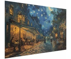 Artgeist Plakatas - Paris street – a painting inspired by Vincent van Gogh's style