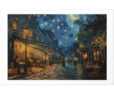Artgeist Plakatas - Paris street – a painting inspired by Vincent van Gogh's style