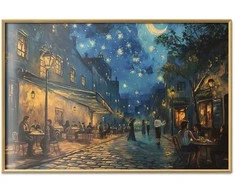 Artgeist Plakatas - Paris street – a painting inspired by Vincent van Gogh's style