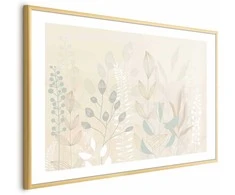 Artgeist Plakatas - Pastel-rusvai gelsvas Meadow