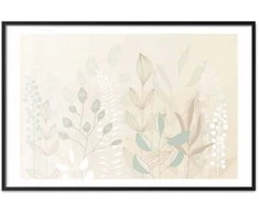 Artgeist Plakatas - Pastel-rusvai gelsvas Meadow