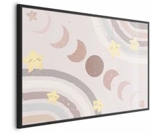 Artgeist Plakatas - Phases of the Moon with a Rainbow