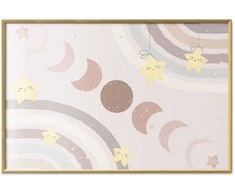 Artgeist Plakatas - Phases of the Moon with a Rainbow