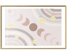 Artgeist Plakatas - Phases of the Moon with a Rainbow