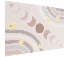 Artgeist Plakatas - Phases of the Moon with a Rainbow