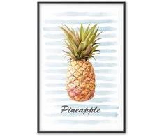 Artgeist Plakatas - Pineapple and Stripes