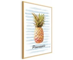 Artgeist Plakatas - Pineapple and Stripes