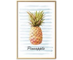 Artgeist Plakatas - Pineapple and Stripes